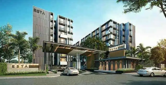 ขาย ESTA BLISS CONDO โครงการติดถนนรามอินทรา สี่แยกมีนบุรี ย่านแฟชั่นไอส์แลนด์ แนวรถไฟฟ้าBTS แขวงมีนบุรี เขตมีนบุรี จังหวัดกรุงเทพมหานคร